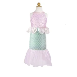Great Pretenders Dress-up Costume, Mermaid Dress, Misty Pink - Size 3-8 Years