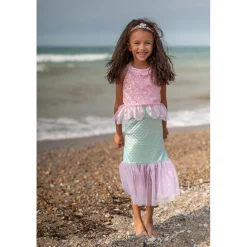 Great Pretenders Dress-up Costume, Mermaid Dress, Misty Pink - Size 3-8 Years