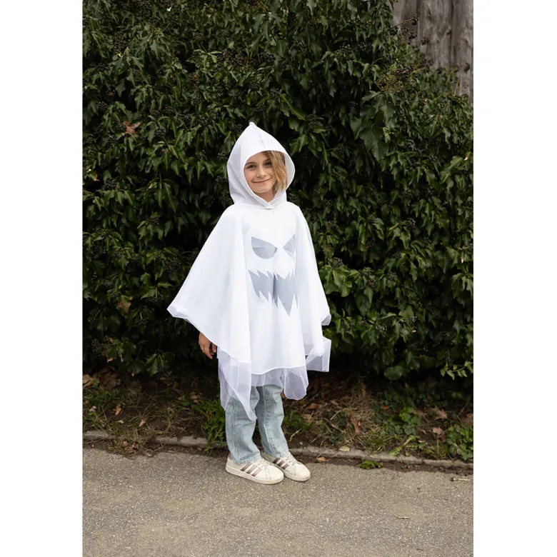 Great Pretenders dress-up costume, Spooky Ghost Poncho – Available in sizes for ages 1-2, 2-4, and 4-6 years