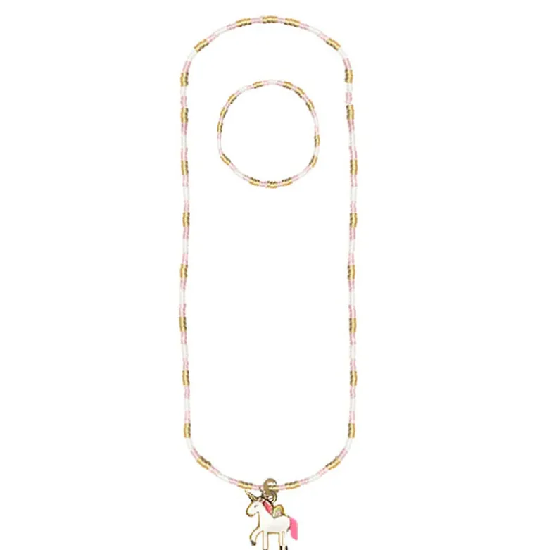 Great Pretenders Jewelry Set, Unicorn Necklace and Bracelet