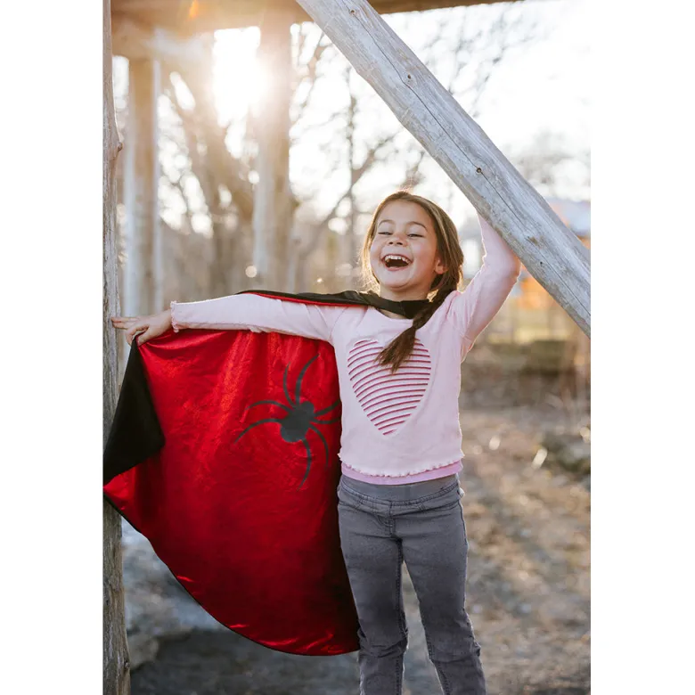 Great Pretenders Spider Cape and Batman Cape in One - Size 5-6 Years