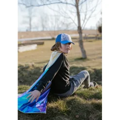 Great Pretenders Superhero Cape, Blue Lightning, Reversible - Size 5-6 Years