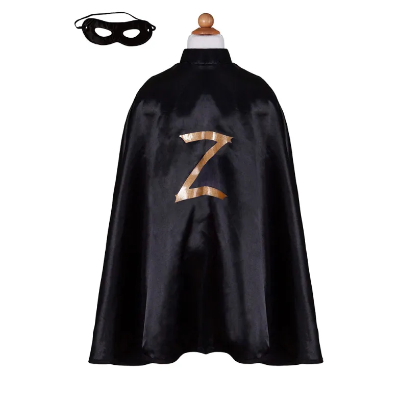 Great Pretenders Zorro Cape and Mask, - Size 5-6 Years