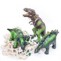 Green Rubber Toys Natural Rubber Animals, Dino