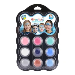 Grim Tout Face Paint Palette, Snowqueen – 9 Vibrant Colours