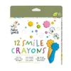 Haku Yoka, 12 Colored Crayons – Smiling Faces