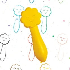 Haku Yoka, 12 Colored Crayons – Smiling Faces