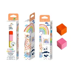 Haku Yoka, Square Crayons - Rainbow Colors