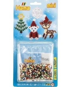 Hama Bead Set Mini, Christmas Tree, Reindeer or Christmas Bear, 2000 Beads
