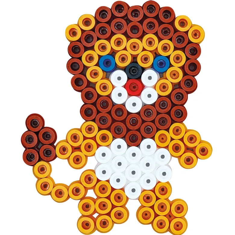 Hama Maxi 600 Beads and 2 Pegboards – Lion/Elephant in Tub