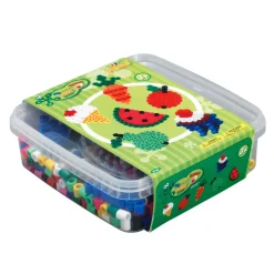 Hama Maxi Beads & Pegboard Set in Box, Clear Colors – 600 pcs