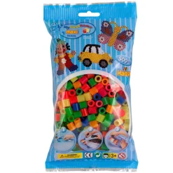 Hama Maxi Beads in Bag, Neon, 500 pcs