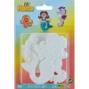 Hama Midi Bead Plate Set, 3 Small - Hexagon, Seahorse, and Mermaid
