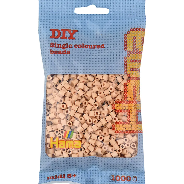 Hama Midi Beads in Bag, Beige - 1,000 pcs