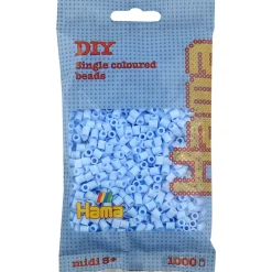 Hama Midi Beads in Bag, Pastel Ice Blue - 1000 pcs