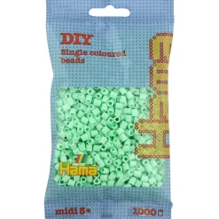 Hama Midi Beads, Pastel Mint – 1,000 pcs (Bagged)