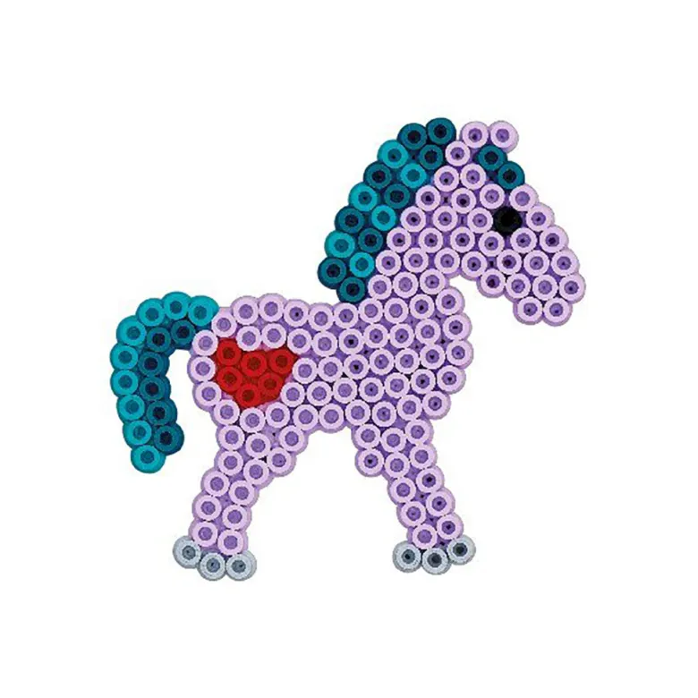 Hama Midi Group Pack, 4 Pegboards + 3000 Beads - Princess and Horse