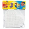 Hama Pegboards for Midi Beads, Set of 2 – Hexagon and Heart