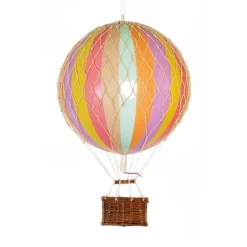 Hot Air Balloon, Pastel Rainbow - 18 cm