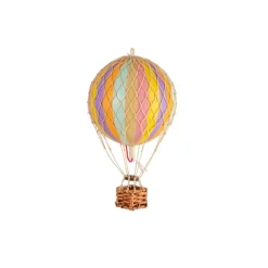 Hot Air Balloon, Pastel Rainbow - 8.5 cm