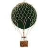 Hot Air Balloon, Velvet Green – H: 13 x D: 8.5 cm