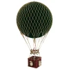 Hot Air Balloon, Velvet Green – H: 56 x D: 32 cm