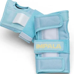 Impala Protective Gear for Roller Skating, Adult, Sky Blue/Yellow - Size S