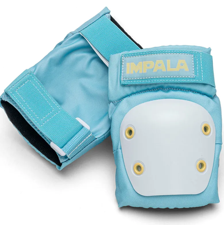 Impala Protective Gear for Roller Skating, Adult, Sky Blue/Yellow - Size S