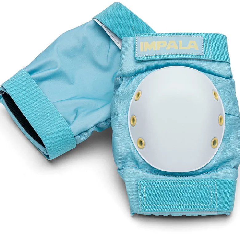 Impala Protective Gear for Roller Skating, Adult, Sky Blue/Yellow - Size S
