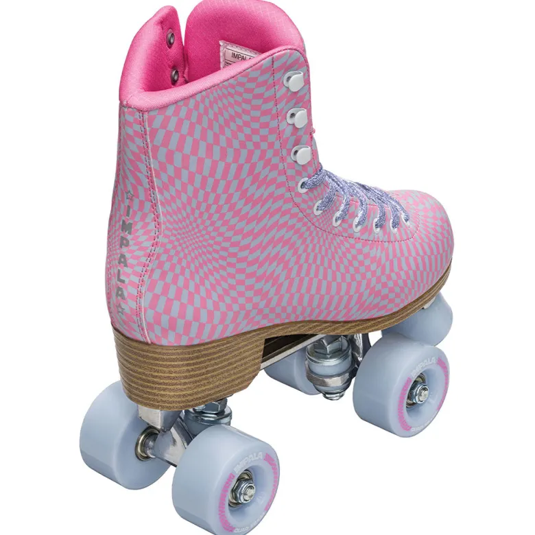 Impala Roller Skates for Kids, Wavy Check - Sizes 34-40