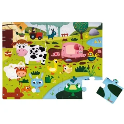Janod Farmyard Animals Puzzle, 20 Pieces