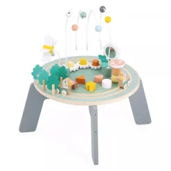 Janod Garden Activity Table, Charming Wooden Activity Table