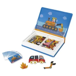 Janod Magnet Book – 50 Magnets – Race Cars