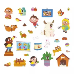 Janod Magnet Book, 30 pcs – Pets