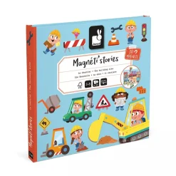 Janod Magnetic Book, 30 pcs. Construction Site