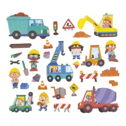 Janod Magnetic Book, 30 pcs. Construction Site