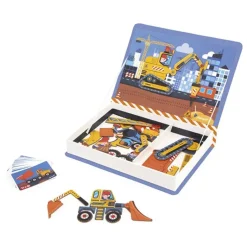 Janod Magnetic Book, 68 pcs. Construction