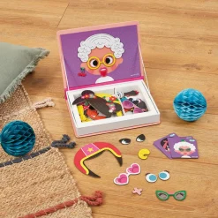 Janod Magnetic Book: Wacky Faces for Girls