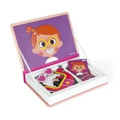 Janod Magnetic Book: Wacky Faces for Girls