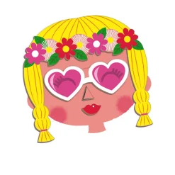 Janod Magnetic Book: Wacky Faces for Girls