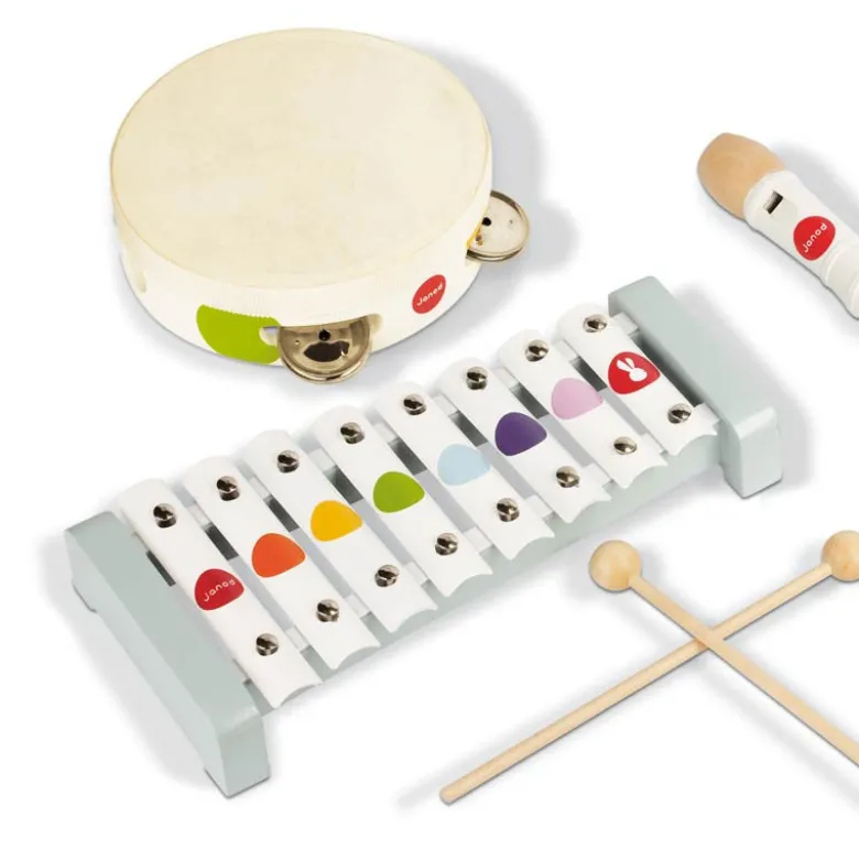 Janod Musical Instrument Set, 5 Pieces – Confetti