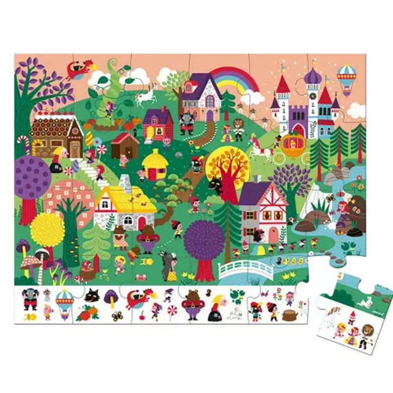 Janod Observation Puzzle, Tales - 24 Pieces