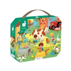 Janod Puzzle, A Day on the Farm - 24 Pieces