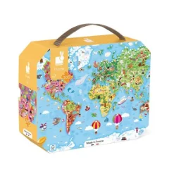 Janod Puzzle, Giant World Map - 300 Pieces