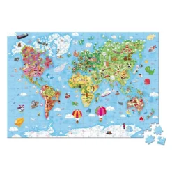 Janod Puzzle, Giant World Map - 300 Pieces