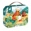 Janod Puzzle in Suitcase, Welcome to the Farm - 20 Pieces