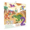 Janod Reusable Thick Stickers, Dinosaur