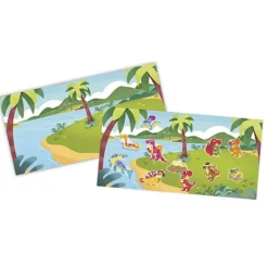 Janod Reusable Thick Stickers, Dinosaur