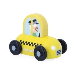 Janod Wooden Taxi Toy Car