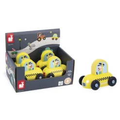 Janod Wooden Taxi Toy Car